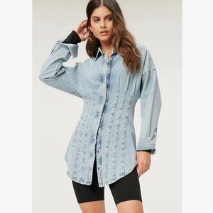 Good American button down shirt dress